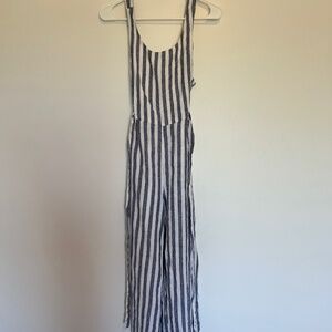 Rachel Zoe Striped Linen Jumpsuit